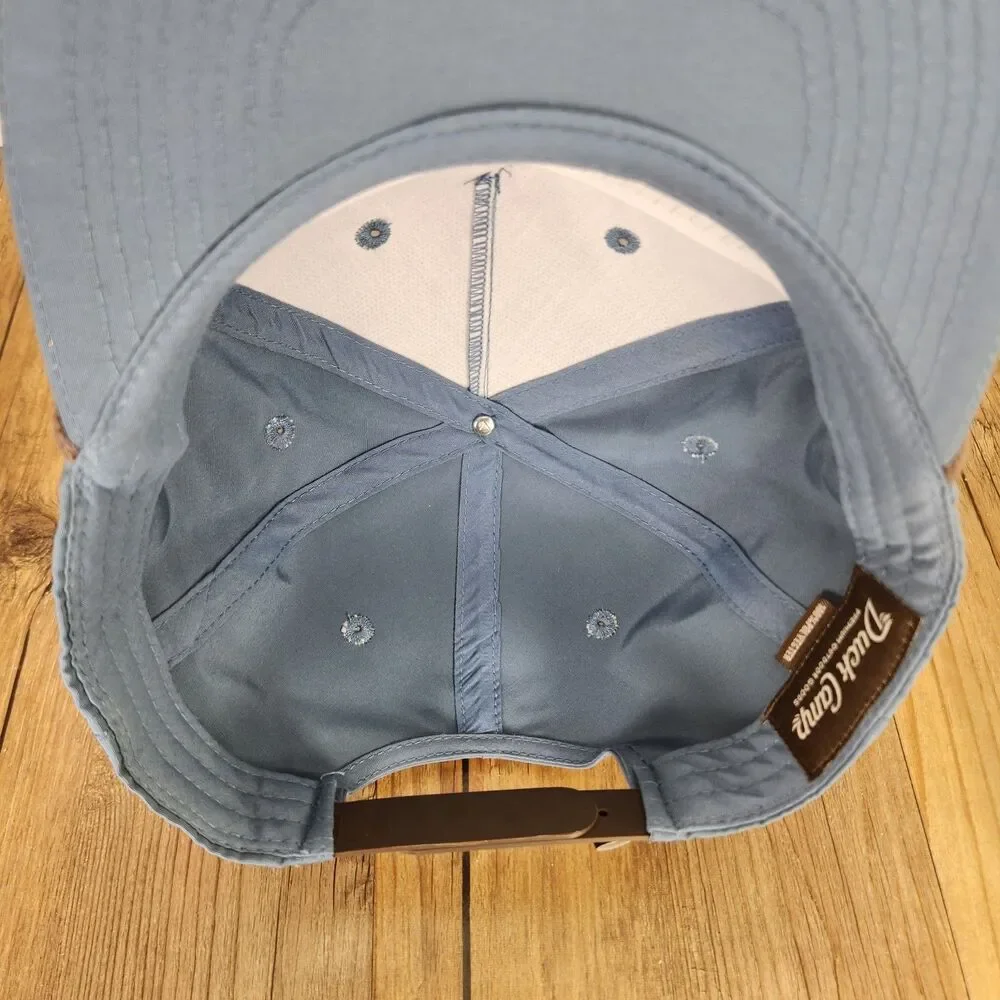 Duck Camp Redfish Hat Coastal Blue Snapback Rope Camping Fishing Outdoor Cap